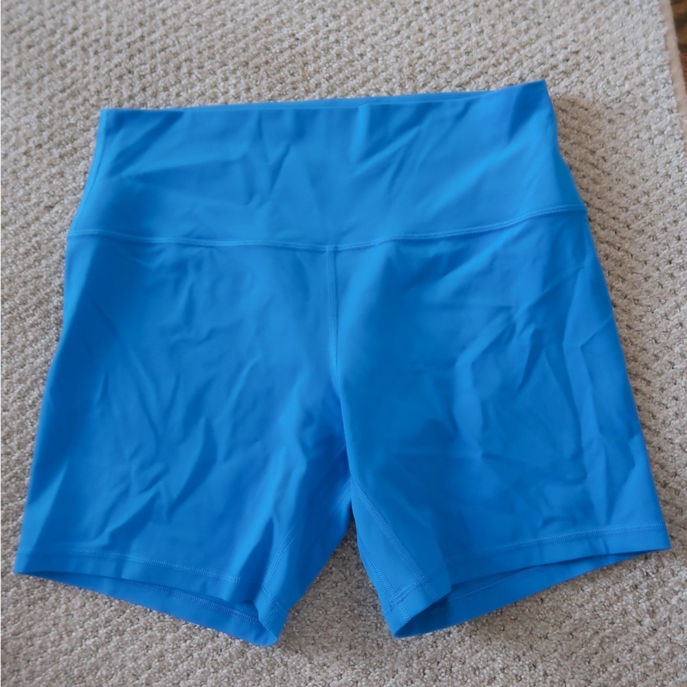 LULULEMON BLUE BIKER SHORTS!! so so so soft and great material!!